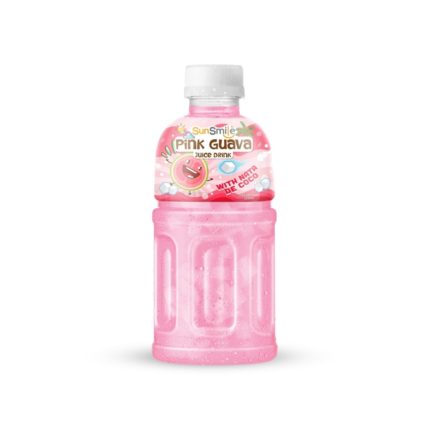 NFC Pink Guava Juice With Nata De Coco Chewy Jelly, 10.82 Fl Oz (320Ml) Bottle